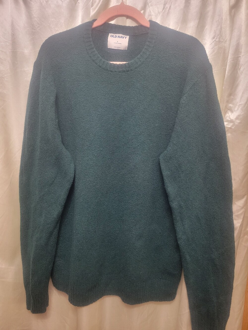 Old Navy Men's Crewneck Sweater in Teal Green
